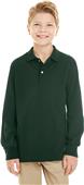Jerzees Youth 5.6 oz. SpotShield Jersey LS Polo Jerzees Youth 5.6 oz. SpotShield Jersey LS Polo