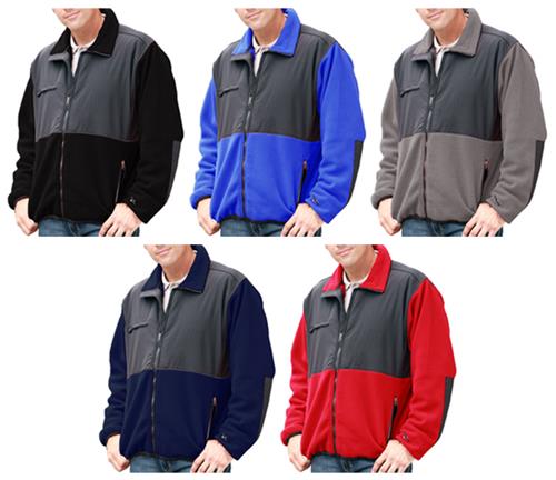 Blue Generation Men's Polar Nylon/Fleece Jackets