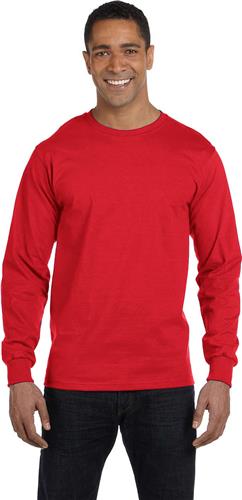 Hanes Mens 5.2 oz. Comfortsoft Cotton LS T-Shirt. Printing is available for this item.