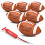 GoSports Youth Rubber Footballs (6 PACK) BALLS-FB-RUBBER-6-6
