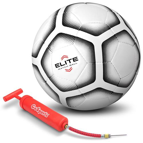 GoSports Elite Match Soccer Ball Size 5 W/Pump BALLS-SB-ELITE