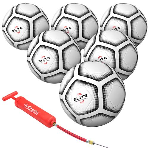 GoSports Elite Match Soccer Balls 6 PACK Size 5 BALLS-SB-ELITE