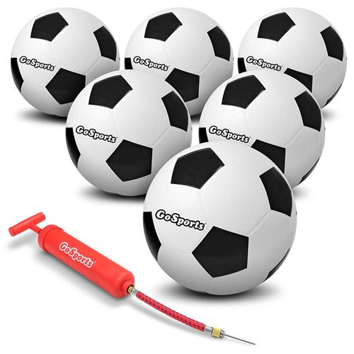 GoSports Playground Soccer Balls 6 PACK Size 4,5 BALLS-SB-RUBBER