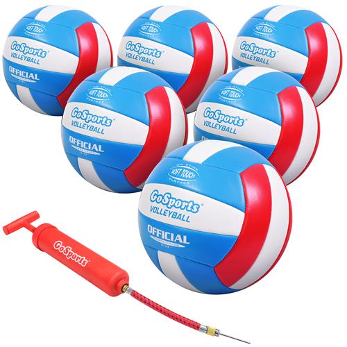 GoSports Soft Touch Recreational Volleyball (6 PACK) BALLS-VB-REC-02-6