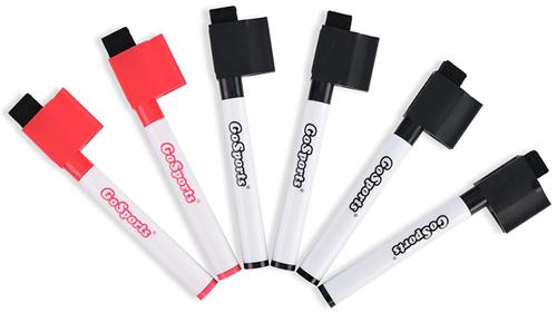 GoSports 6 Pack Coaches Board Dry Eraser Markers