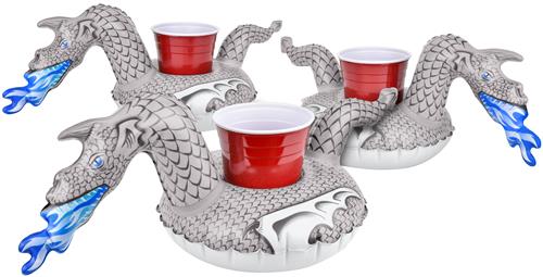 GoFloats Ice Dragon Floating Drink Holder 3 Pack
