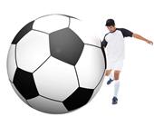 GoFloats Giant Inflatable Vinyl Soccer Ball 6FT GI-SOCCERBALL-6-01