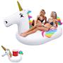 GoFloats Giant Inflatable Unicorn Pool Float