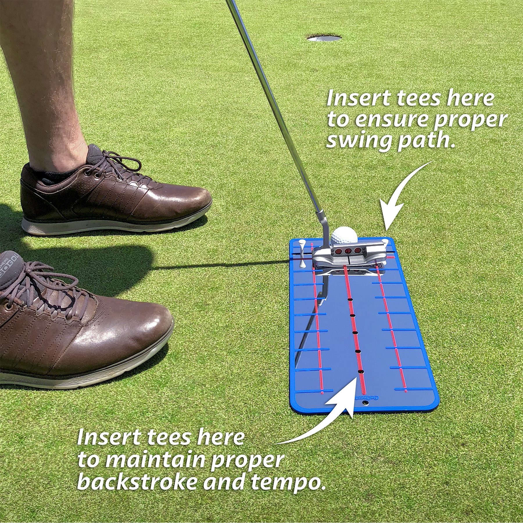 E145886 GoSports Golf Putting Alignment Mirror XL