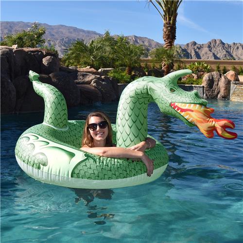 GoFloats Fire Dragon Pool Float Party Tube
