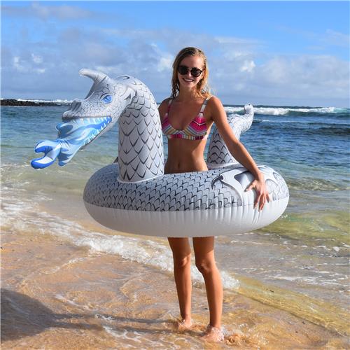GoFloats Ice Dragon Pool Float Party Tube