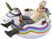 GoFloats Unicorn Winter Snow Tube Sled