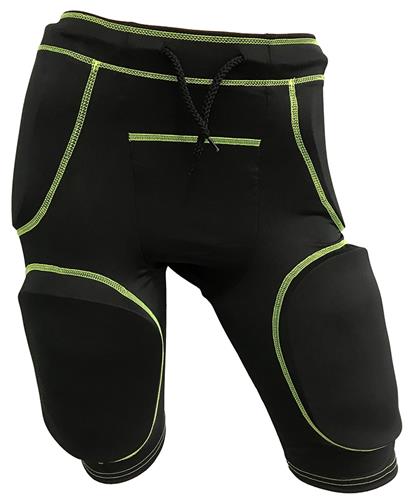 CHAMPRO Formation 5-Pad Integrated Football Girdle - Compression Base Layer With Hip/Thigh/Tailbone Pads