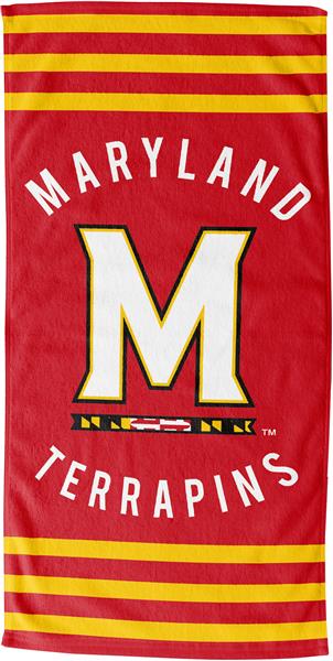 Northwest NCAA Maryland Terrapins "Stripes" Beach Towel