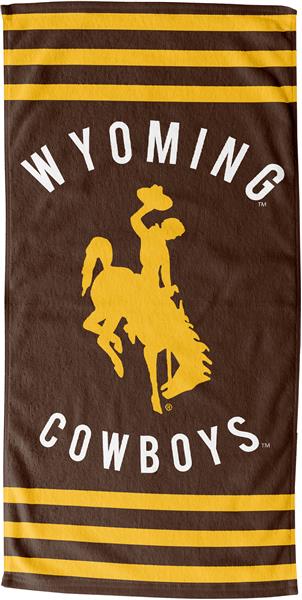 Northwest NCAA Wyoming "Stripes" Beach Towel