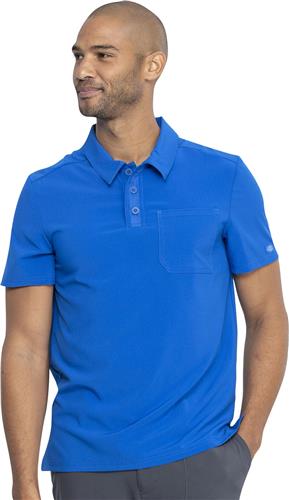 Dickies EDS Essentials Men's Polo Scrub Top. Embroidery is available on this item.