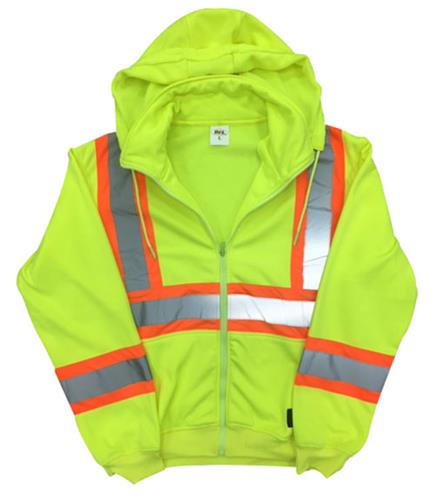 Class-3 Reflective Safety Hoodie Jacket
