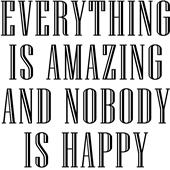 Epic Ladies Nobody is Happy V-Neck Graphic T-Shirts