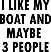 Epic Ladies I Like My Boat V-Neck Graphic T-Shirts