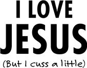 Epic Ladies I Love Jesus V-Neck Graphic T-Shirts