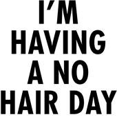 Epic Ladies No Hair Day V-Neck Graphic T-Shirts