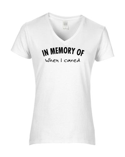 Epic Ladies In Memory Of V-Neck Graphic T-Shirts. Free shipping.  Some exclusions apply.