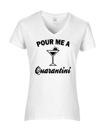 Epic Ladies Quarantini V-Neck Graphic T-Shirts. Free shipping.  Some exclusions apply.