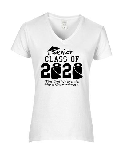 Epic Ladies 2020 Senior #1 V-Neck Graphic T-Shirts. Free shipping.  Some exclusions apply.