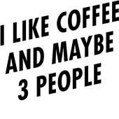 Epic Ladies I Like Coffee V-Neck Graphic T-Shirts