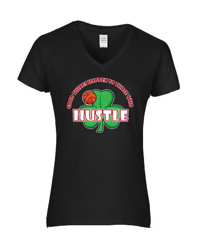 Epic Ladies Hustle V-Neck Graphic T-Shirts. Free shipping.  Some exclusions apply.