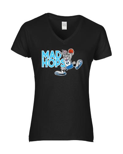 Epic Ladies Mad Hops V-Neck Graphic T-Shirts. Free shipping.  Some exclusions apply.