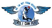 Epic Adult/Youth Yes, I Can Fly Cotton Graphic T-Shirts