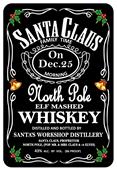 Epic Adult/Youth Santa Whiskey Cotton Graphic T-Shirts