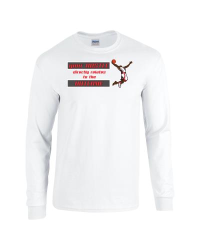 Epic Hustle Outcome Long Sleeve Cotton Graphic T-Shirts. Free shipping.  Some exclusions apply.