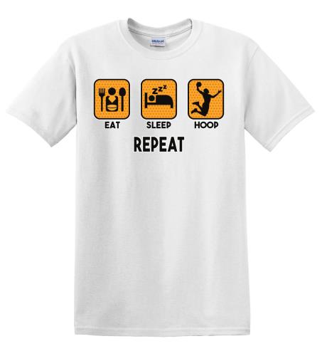 Epic Adult/Youth Eat, Sleep, Hoop Cotton Graphic T-Shirts. Free shipping.  Some exclusions apply.