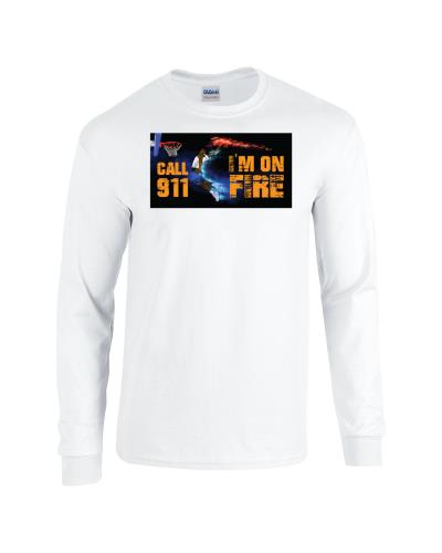Epic 911 I'm on Fire Long Sleeve Cotton Graphic T-Shirts. Free shipping.  Some exclusions apply.