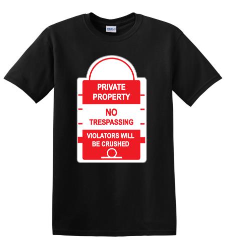 Epic Adult/Youth Private Property Cotton Graphic T-Shirts