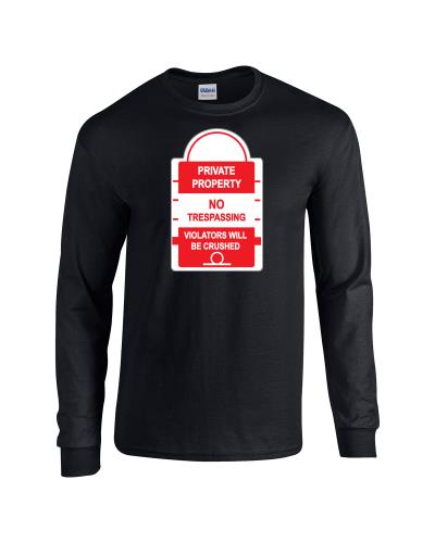 Epic Private Property Long Sleeve Cotton Graphic T-Shirts. Free shipping.  Some exclusions apply.
