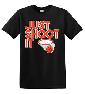 Epic Adult/Youth Just Shoot It Cotton Graphic T-Shirts. Free shipping.  Some exclusions apply.