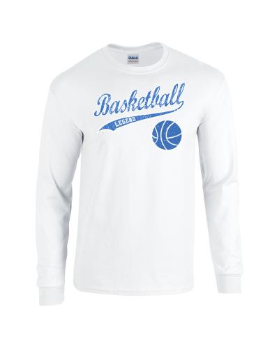 Epic BBall Legend Long Sleeve Cotton Graphic T-Shirts. Free shipping.  Some exclusions apply.