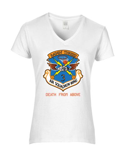 Epic Ladies Death from Above V-Neck Graphic T-Shirts. Free shipping.  Some exclusions apply.