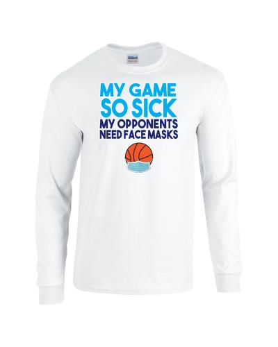 Epic My Game So Sick Long Sleeve Cotton Graphic T-Shirts
