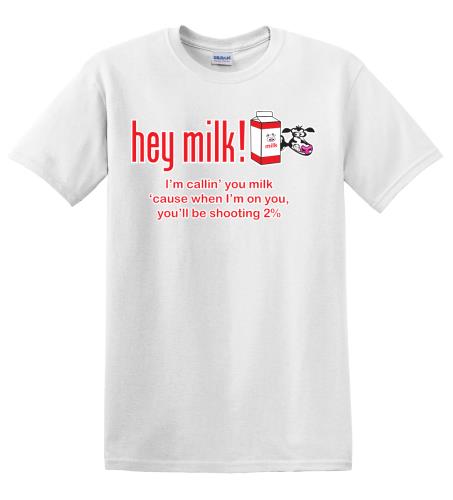 Epic Adult/Youth Hey Milk! Cotton Graphic T-Shirts. Free shipping.  Some exclusions apply.