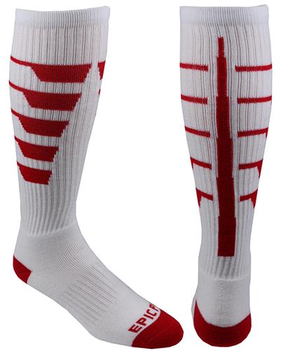 FANCY STRIPES - Cute Novelty Fun Design Kneehigh/OTC Socks PAIR