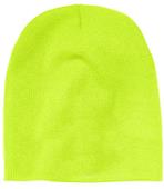 Epic High-Visibility Neon-Yellow Knit Stocking Beanie Cap