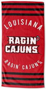 Northwest NCAA Louisiana "Stripes" Beach Towel