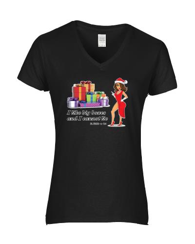 Epic Ladies Big Boxes V-Neck Graphic T-Shirts