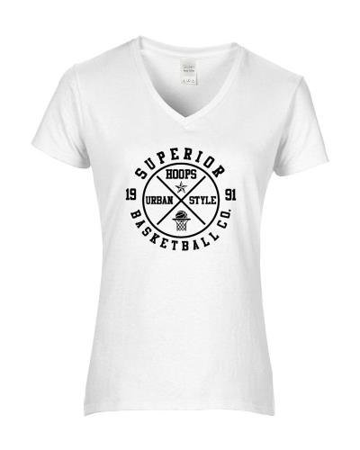 Epic Ladies Basketball Co. V-Neck Graphic T-Shirts. Free shipping.  Some exclusions apply.