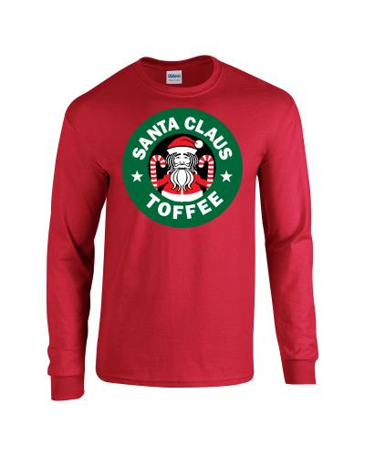 Epic Santa Toffee Long Sleeve Cotton Graphic T-Shirts. Free shipping.  Some exclusions apply.