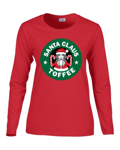 Epic Ladies Santa Toffee Long Sleeve Graphic T-Shirts